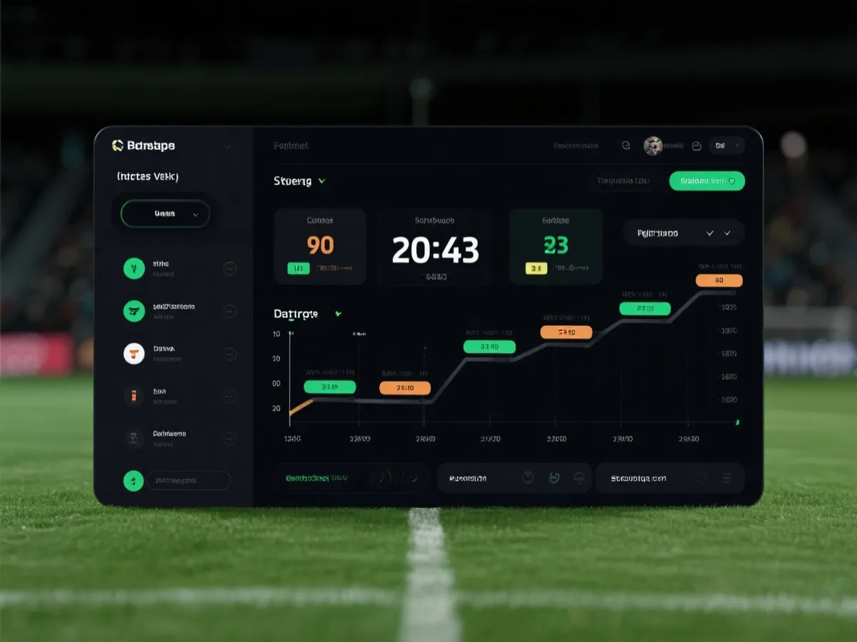 即時比分與賽程通知介面示意