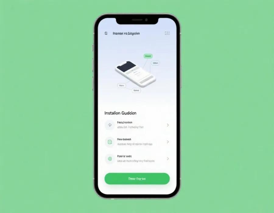 App 安裝指南示意圖